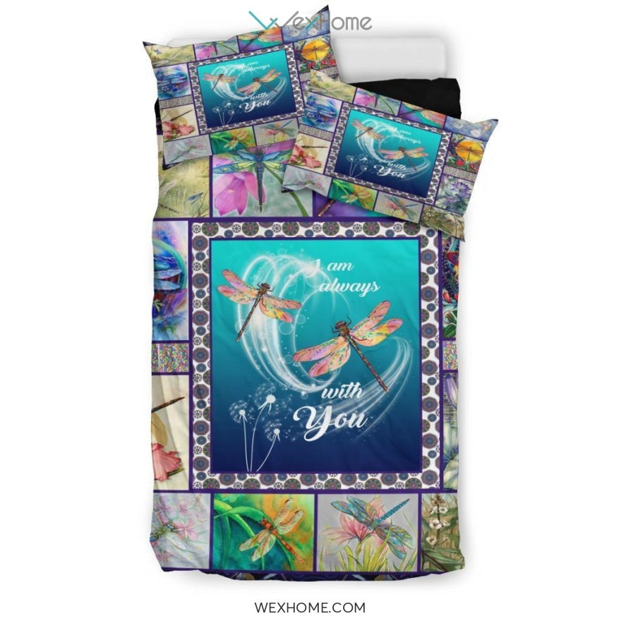 Dragonfly Quilt Bedding - Duvet Cover And Pillowcase Set - Unique Design Amazing Gift