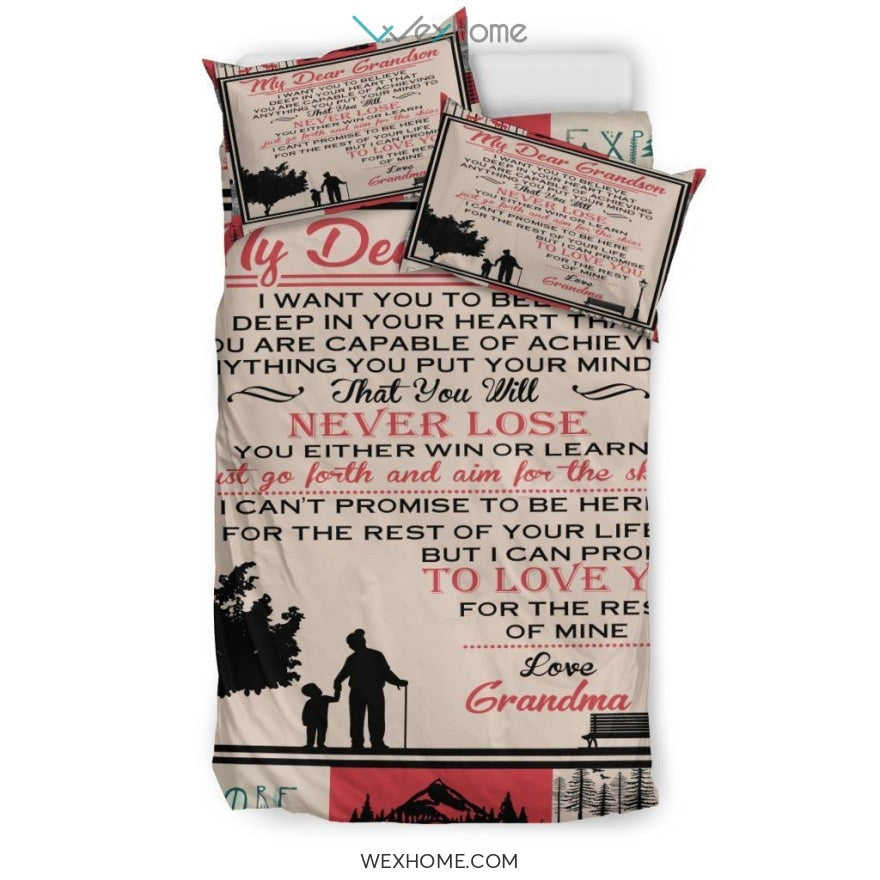 Quilt Grandma Bedding - Duvet Cover And Pillowcase Set - Unique Design Amazing Gift