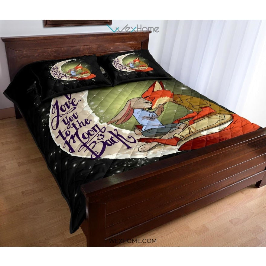 Fox To The Moon Quilt Bed Sets - Unique Design Amazing Gift