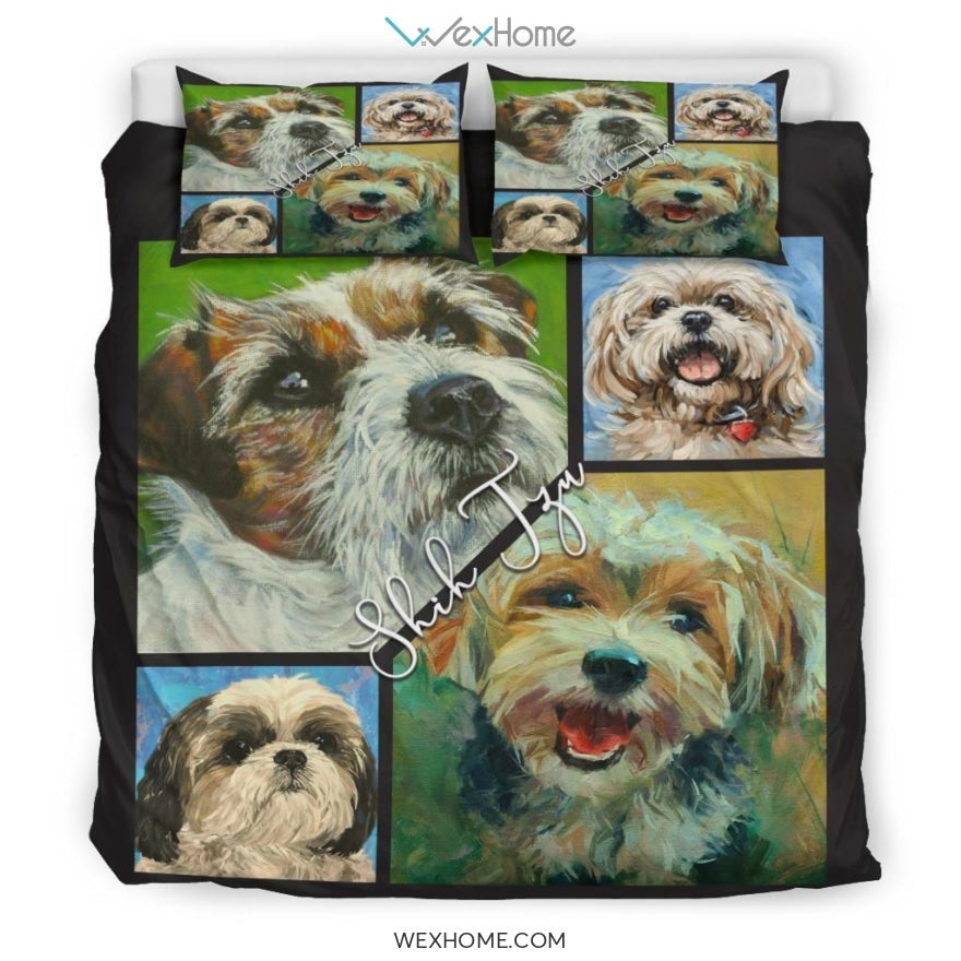 Shih Tzu Bedding - Duvet Cover And Pillowcase Set - Unique Design Amazing Gift