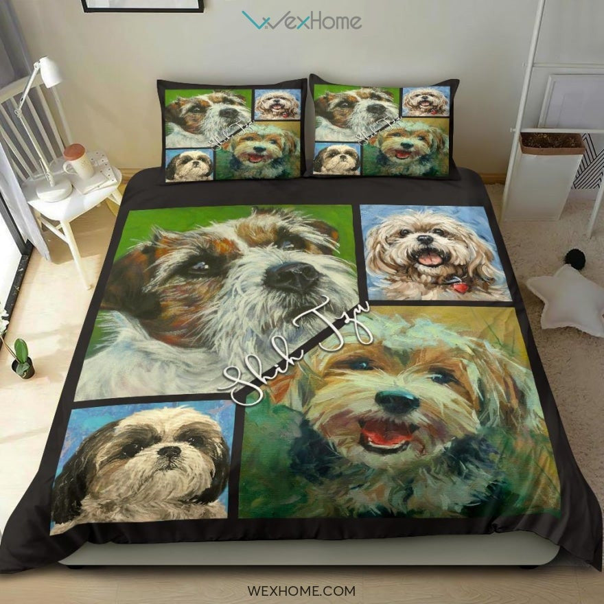 Shih Tzu Bedding - Duvet Cover And Pillowcase Set - Unique Design Amazing Gift