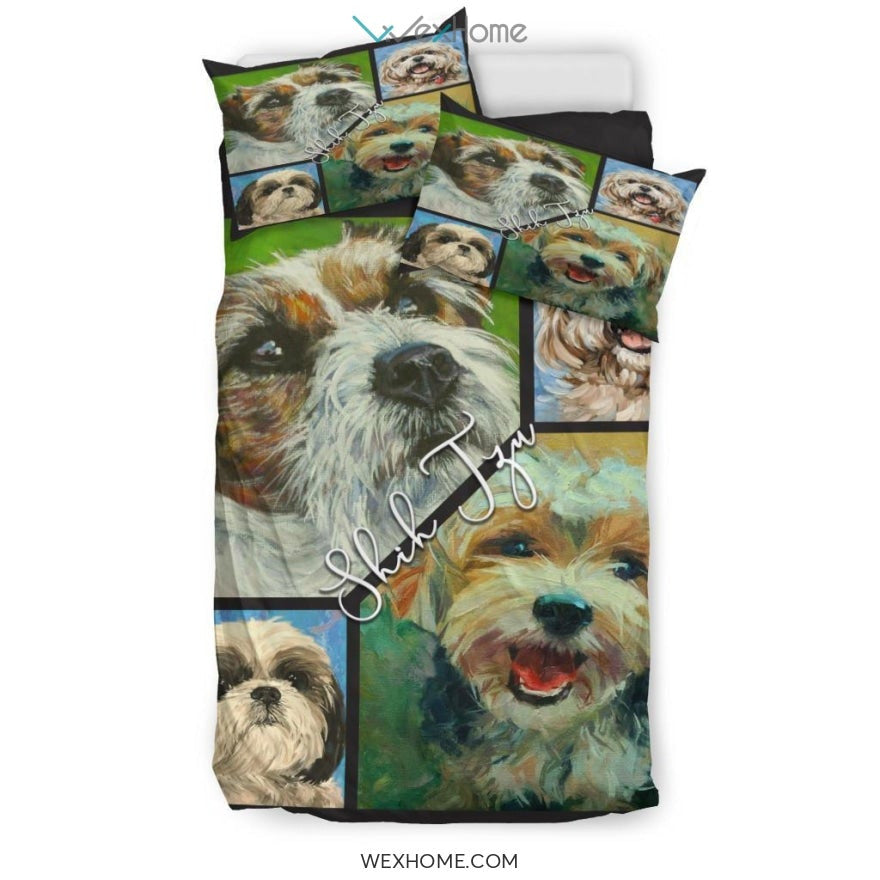 Shih Tzu Bedding - Duvet Cover And Pillowcase Set - Unique Design Amazing Gift
