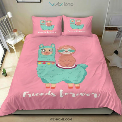 Sloth& Camel Bedding - Duvet Cover And Pillowcase Set - Unique Design Amazing Gift