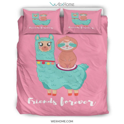 Sloth& Camel Bedding - Duvet Cover And Pillowcase Set - Unique Design Amazing Gift