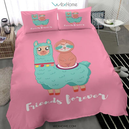 Sloth& Camel Bedding - Duvet Cover And Pillowcase Set - Unique Design Amazing Gift