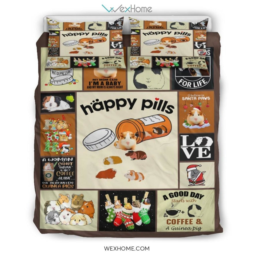 Guinea Pig Quilt Bedding - Duvet Cover And Pillowcase Set - Unique Design Amazing Gift