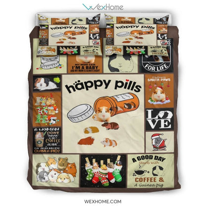 Guinea Pig Quilt Bedding - Duvet Cover And Pillowcase Set - Unique Design Amazing Gift