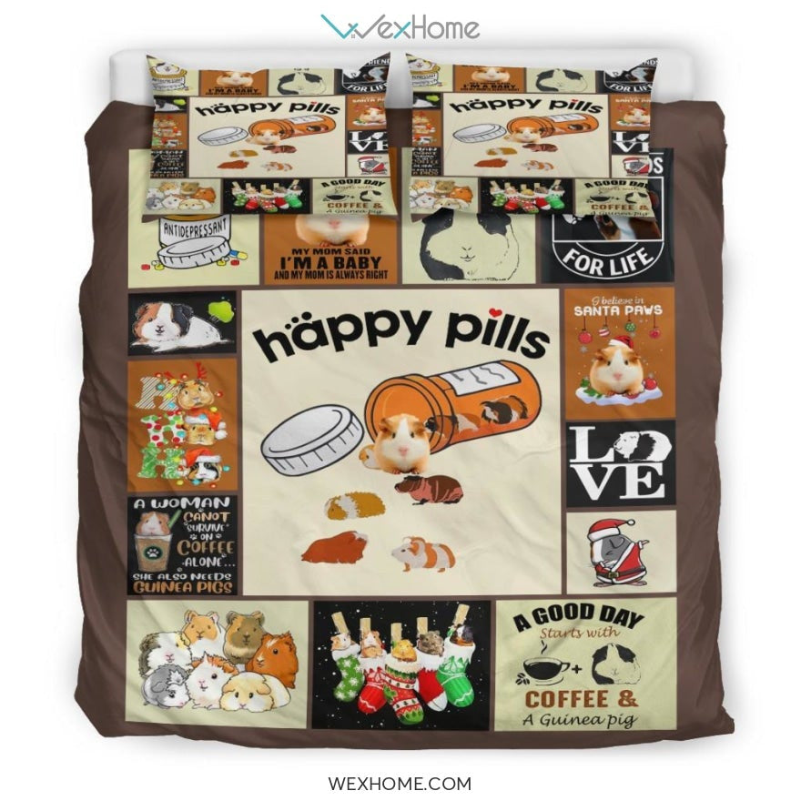Guinea Pig Quilt Bedding - Duvet Cover And Pillowcase Set - Unique Design Amazing Gift