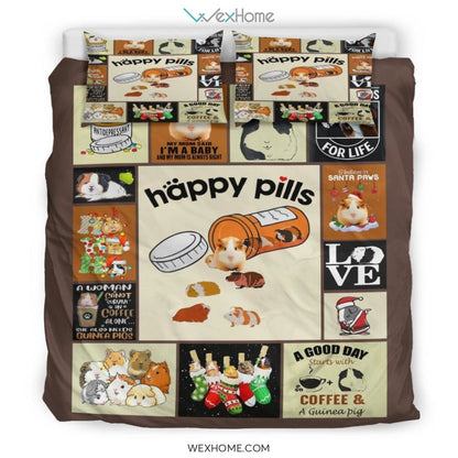 Guinea Pig Quilt Bedding - Duvet Cover And Pillowcase Set - Unique Design Amazing Gift