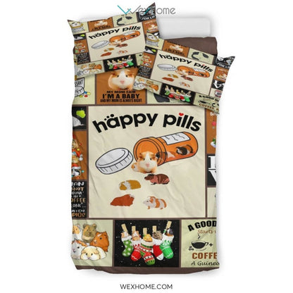 Guinea Pig Quilt Bedding - Duvet Cover And Pillowcase Set - Unique Design Amazing Gift