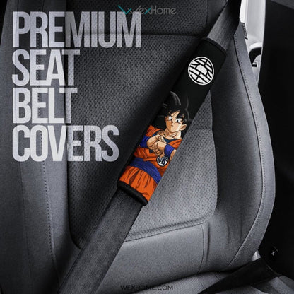 Dragon Ball Anime Seat Belt Covers | DB Goku With Halo On Head Power Belt Covers