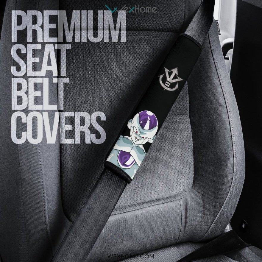 Dragon Ball Anime Seat Belt Covers | DB Vegeta Vs Silver Frieza Smiling Belt Covers