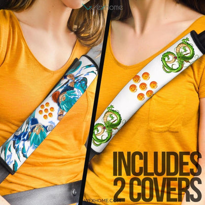 Dragon Ball Anime Seat Belt Covers | Goku Vs Vegeta Green Dragon Belt Covers