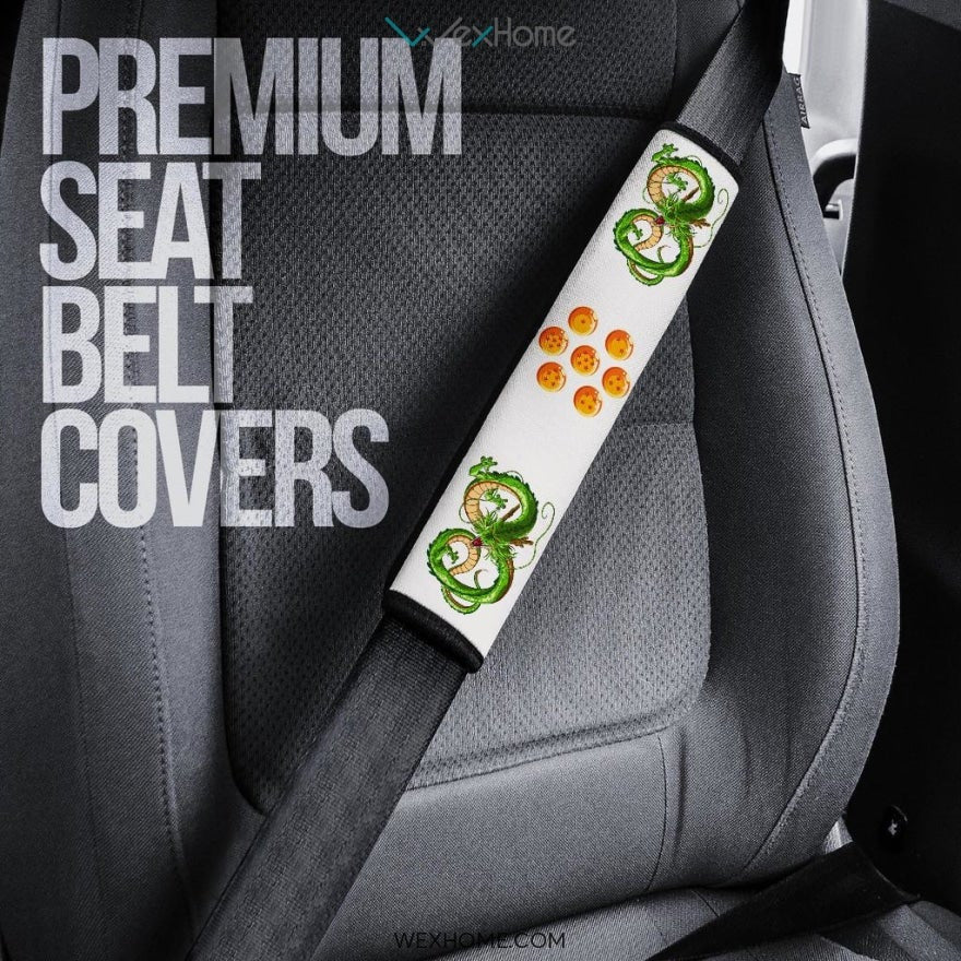 Dragon Ball Anime Seat Belt Covers | Goku Vs Vegeta Green Dragon Belt Covers