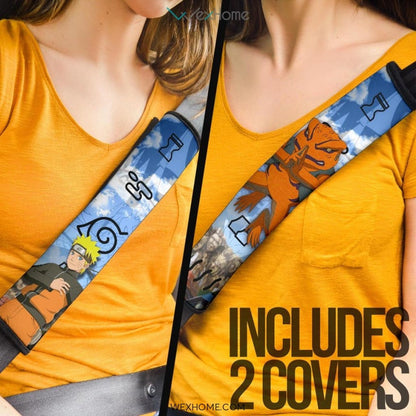 Naruto Anime Seat Belt Covers | Naruto With Gamakichi Sage Eyes In Leaf Village Belt Covers
