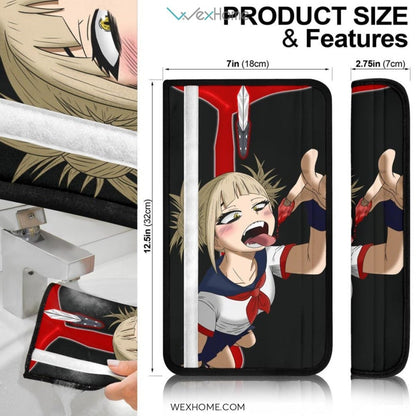 My Hero Academia Anime Seat Belt Covers | MHA Villain Himiko Toga Knife And Blood Belt Covers