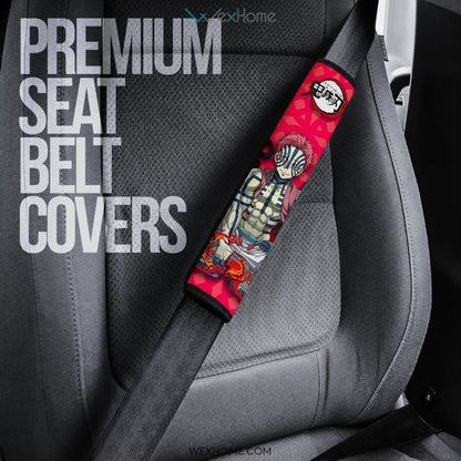 Akaza Seat Belt Covers Demon Slayers Anime Car Accessories