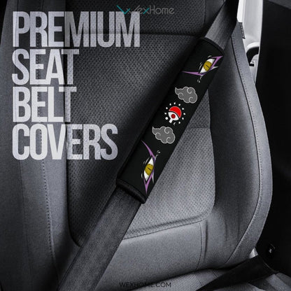 Naruto Anime Seat Belt Covers | Naruto Symbols Uchiha Akatsuki Belt Covers