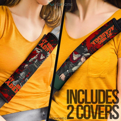 My Hero Academia Anime Seat Belt Covers | MHA Scary Stain Red Blood Belt Covers