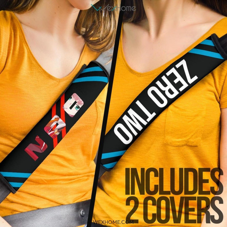 Darling In The Franxx Anime Seat Belt Covers | Zero Two Code 002 Minimal Belt Covers