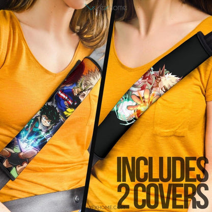 My Hero Academia Anime Seat Belt Covers | MHA Main Characters Izuku And Bakugou Power Belt Covers