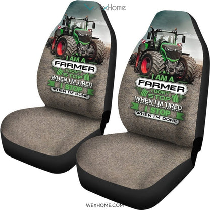 2pcs Fendt Tractor Car Seat Cover