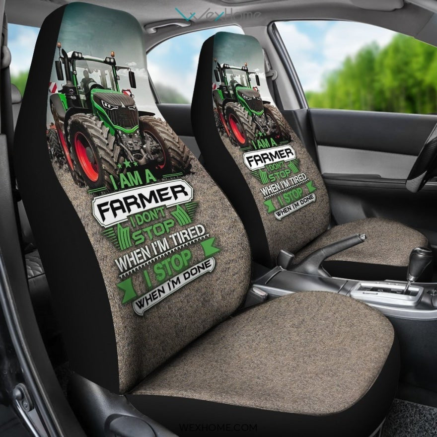 2pcs Fendt Tractor Car Seat Cover
