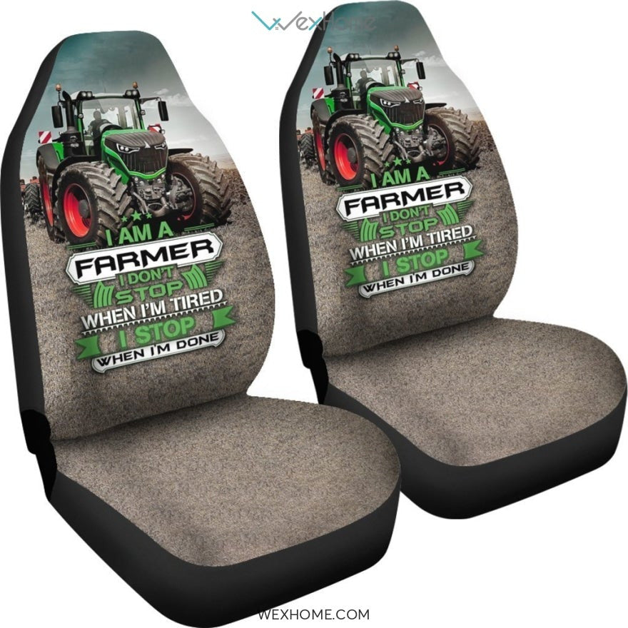 2pcs Fendt Tractor Car Seat Cover