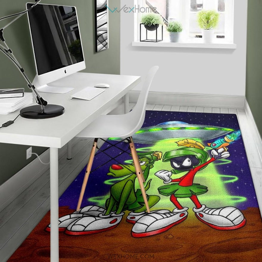 Marvin The Martian Area Rugs Looney Tunes Cartoon Rugs Home Decor H0823
