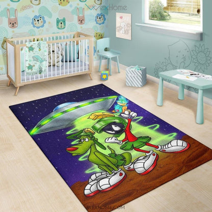 Marvin The Martian Area Rugs Looney Tunes Cartoon Rugs Home Decor H0823
