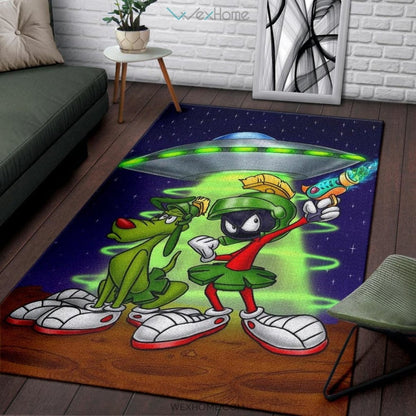 Marvin The Martian Area Rugs Looney Tunes Cartoon Rugs Home Decor H0823