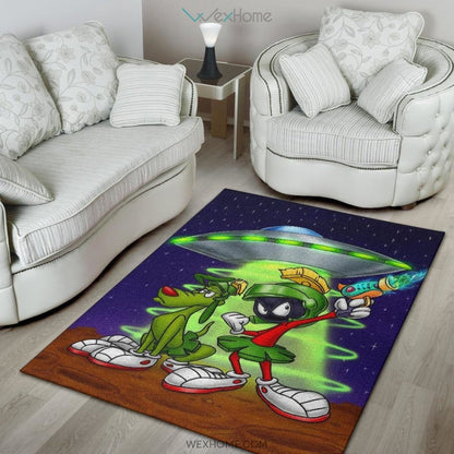 Marvin The Martian Area Rugs Looney Tunes Cartoon Rugs Home Decor H0823
