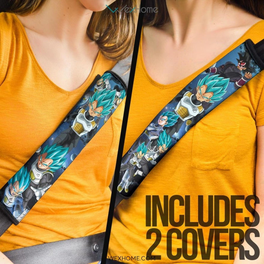 Dragon Ball Anime Seat Belt Covers | DB Vegeta Saiyan Fighting Moments Fantastic Galaxy Belt Covers