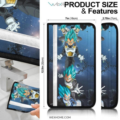Dragon Ball Anime Seat Belt Covers | DB Vegeta Saiyan Fighting Moments Fantastic Galaxy Belt Covers