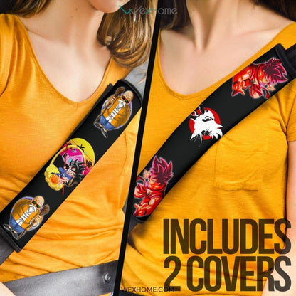 Dragon Ball Anime Seat Belt Covers | Goku Nimbus Clouds Master Roshi Belt Covers