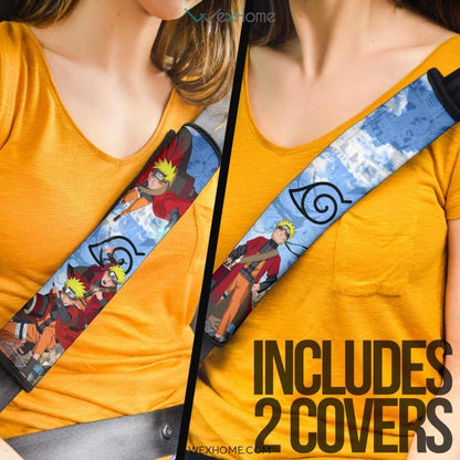 Naruto Anime Seat Belt Covers | Naruto Rasengan In Sage Mode Mix Comics Belt Covers