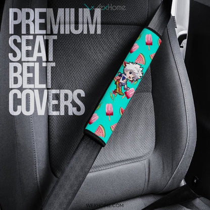 Hunter x Hunter Anime Seat Belt Covers | Gon And Killua Summer Background Belt Covers