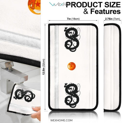 Dragon Ball Anime Seat Belt Covers | Dragon Balls And Silhouette Belt Covers