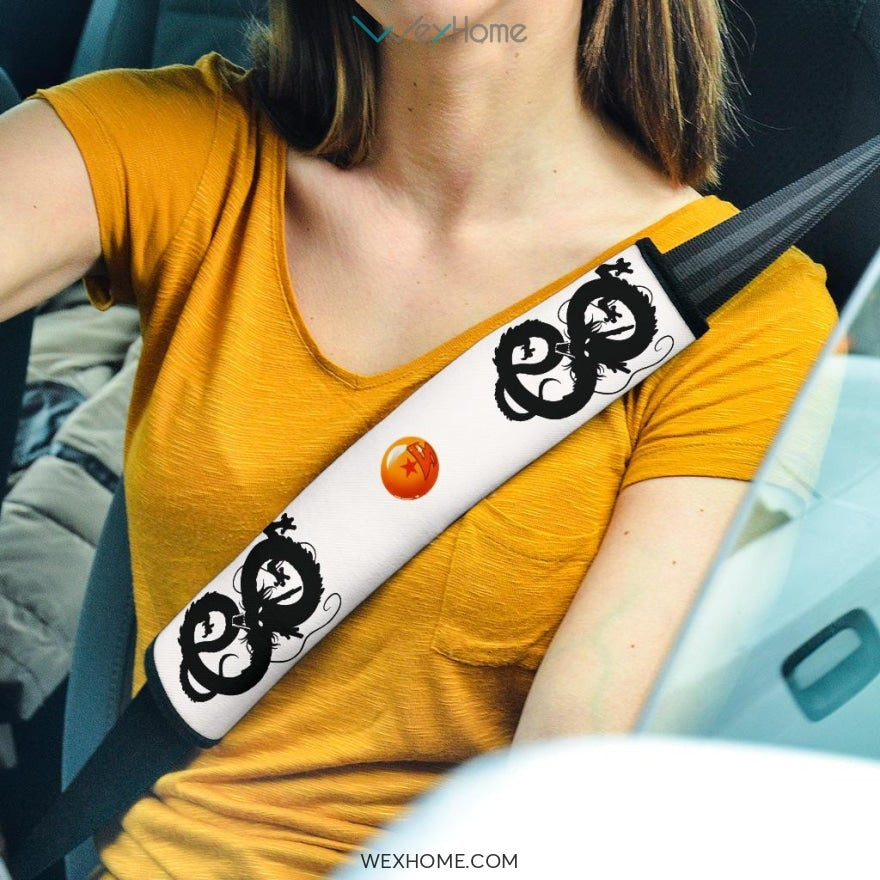 Dragon Ball Anime Seat Belt Covers | Dragon Balls And Silhouette Belt Covers