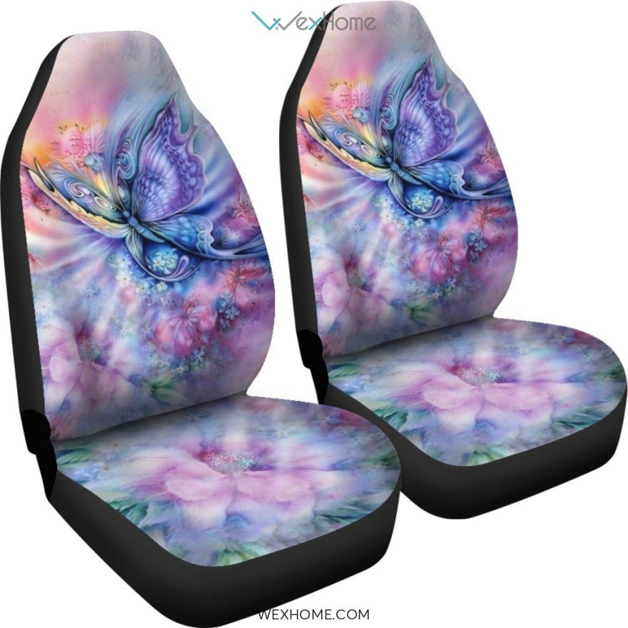 2pcs Butterfly Car Seat Cover