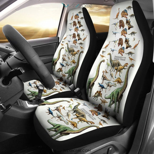 2pcs Dinosaurs Car Seat Cover