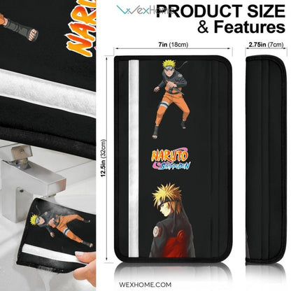 Naruto Anime Seat Belt Covers | Minato And Naruto Hokage Power Belt Covers
