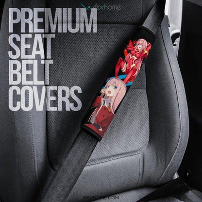 Darling In The Franxx Anime Seat Belt Covers | Zero Two Licking Honey Bee Eating Belt Covers