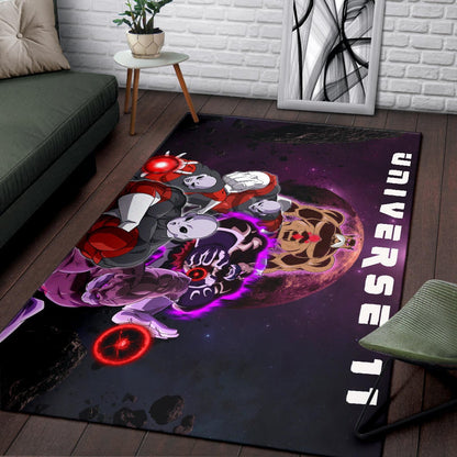 Dragon Ball Anime Area Rug | DB Jiren Power Universe 11 Purple Galaxy Rugs Home Decor