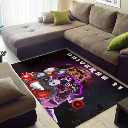Dragon Ball Anime Area Rug | DB Jiren Power Universe 11 Purple Galaxy Rugs Home Decor