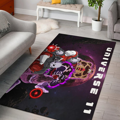 Dragon Ball Anime Area Rug | DB Jiren Power Universe 11 Purple Galaxy Rugs Home Decor