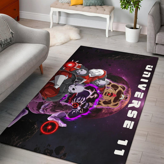 Dragon Ball Anime Area Rug | DB Jiren Power Universe 11 Purple Galaxy Rugs Home Decor