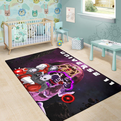 Dragon Ball Anime Area Rug | DB Jiren Power Universe 11 Purple Galaxy Rugs Home Decor