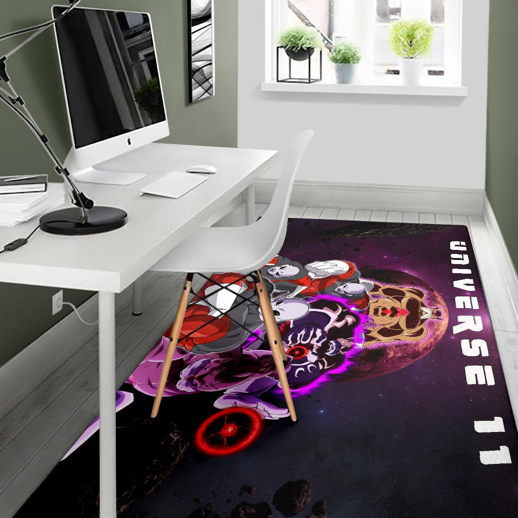 Dragon Ball Anime Area Rug | DB Jiren Power Universe 11 Purple Galaxy Rugs Home Decor