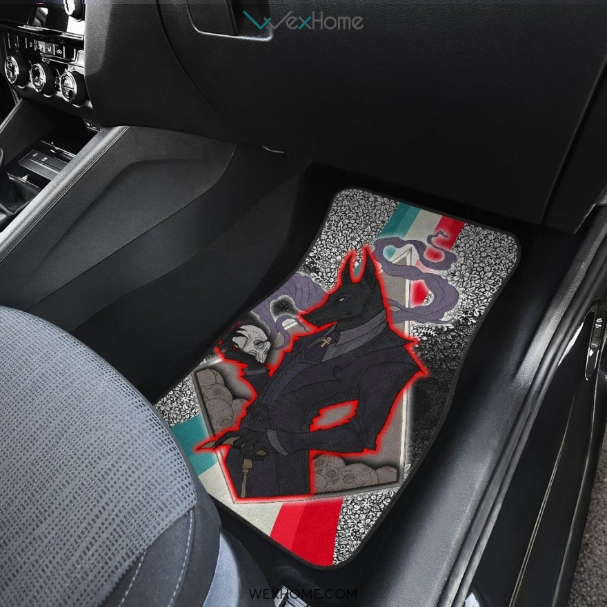 Dark Anubis Suit Skull Egyptian Gods Car Mats